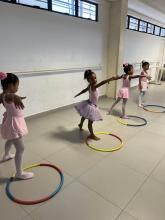 Aula de balé infantil e juvenil no Compaz Eduardo Campos