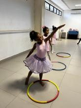 Aula de balé infantil e juvenil no Compaz Eduardo Campos