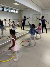 Aula de balé infantil e juvenil no Compaz Eduardo Campos