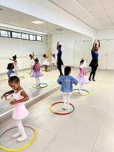 Aula de balé infantil e juvenil no Compaz Eduardo Campos