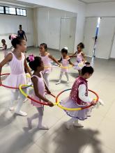 Aula de balé infantil e juvenil no Compaz Eduardo Campos