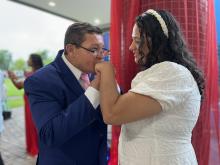 Casamento coletivo no Compaz Ariano Suassuna